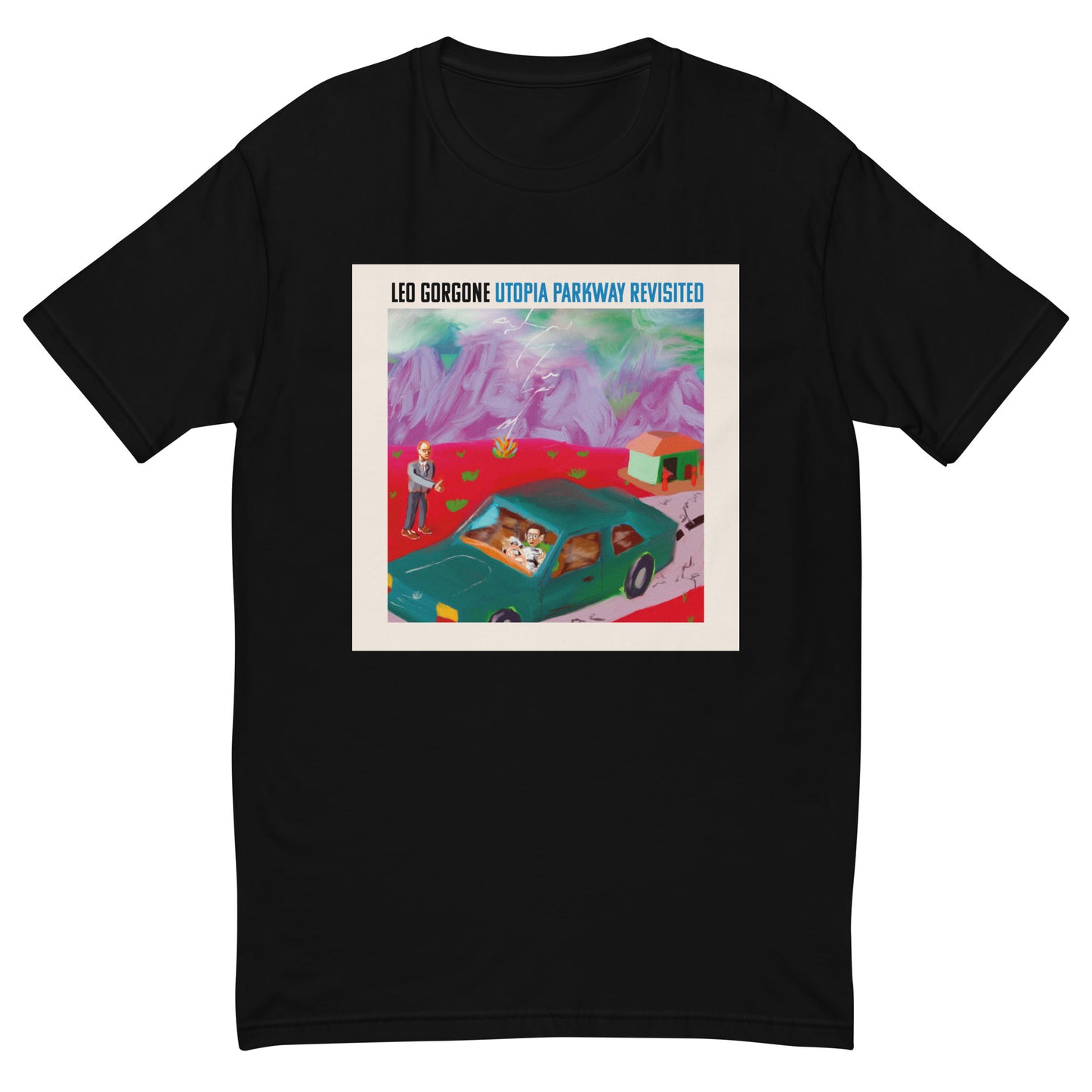 "Utopia Parkway Revisited - Leo Gorgone" Short Sleeve T-shirt