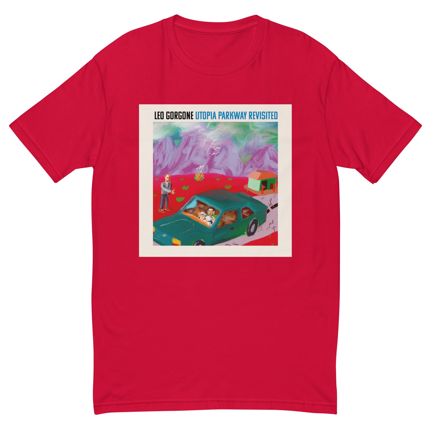 "Utopia Parkway Revisited - Leo Gorgone" Short Sleeve T-shirt