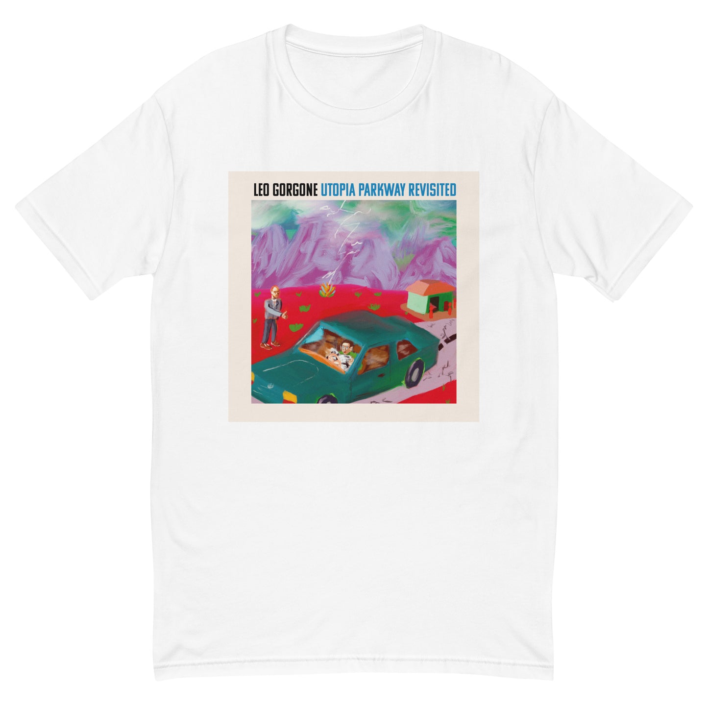 "Utopia Parkway Revisited - Leo Gorgone" Short Sleeve T-shirt